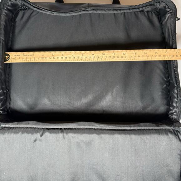 TUMI Soft Black Leather Organizer Laptop Briefcase Portfolio Bag File Separator - Picture 6 of 11